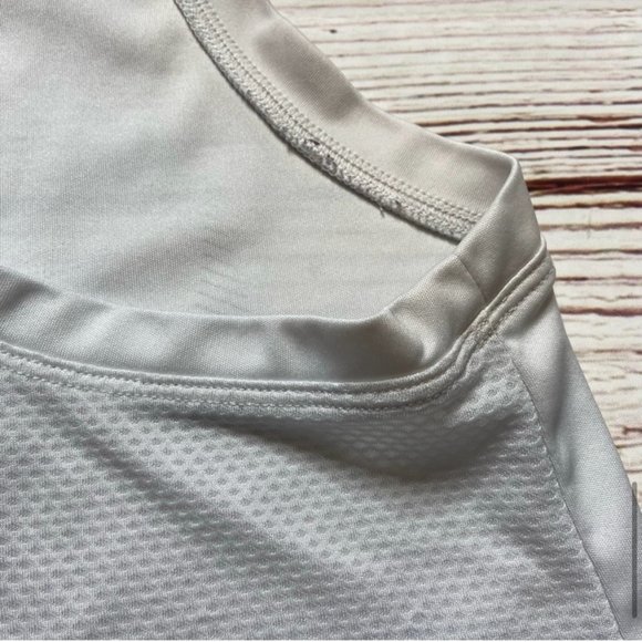 Nike Dri-Fit Workout Running Tank Light Grey/White Size Medium - Picture 3 of 6